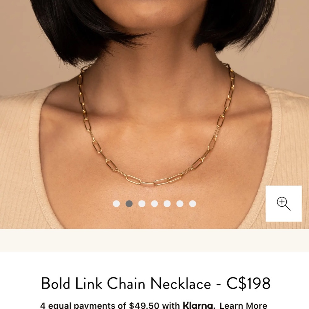 Mejuri Gold link chain necklaces 22 inches